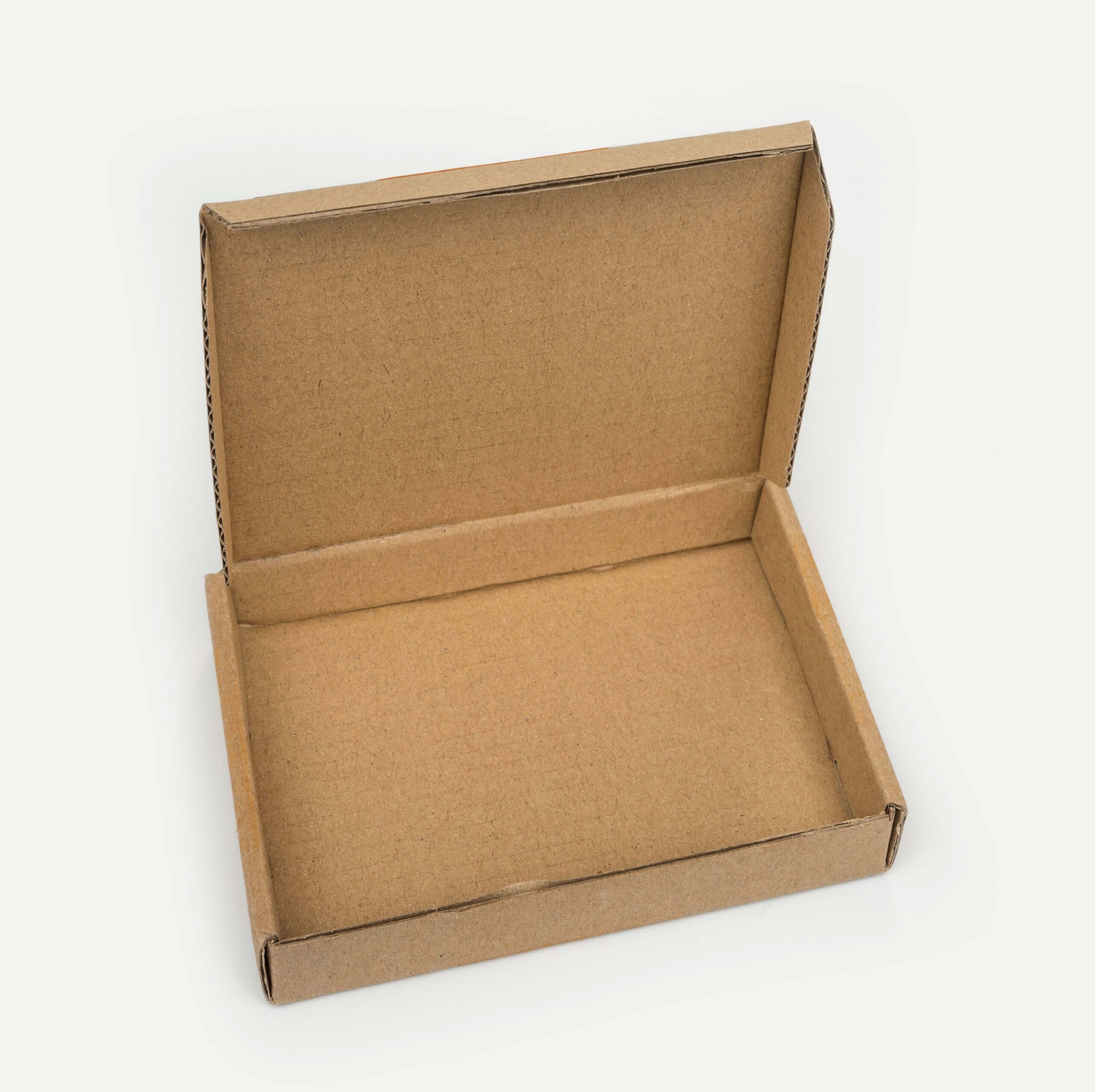 An image of a cardboard book wrap postal box.