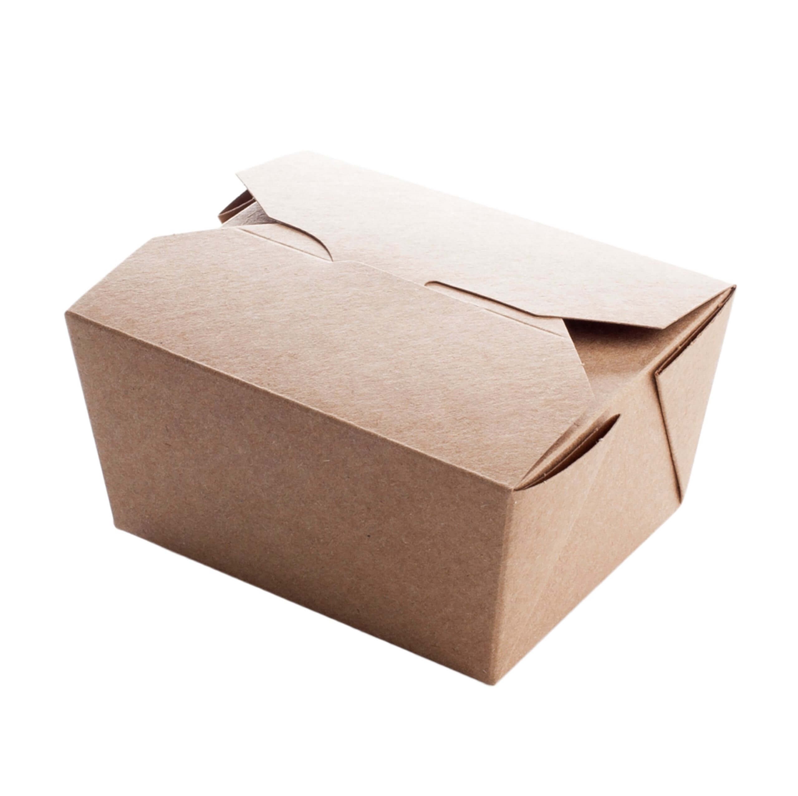 An image of a kraft takeaway food box.