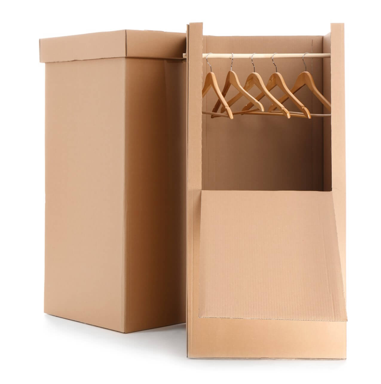 An image of a wardrobe carton box.