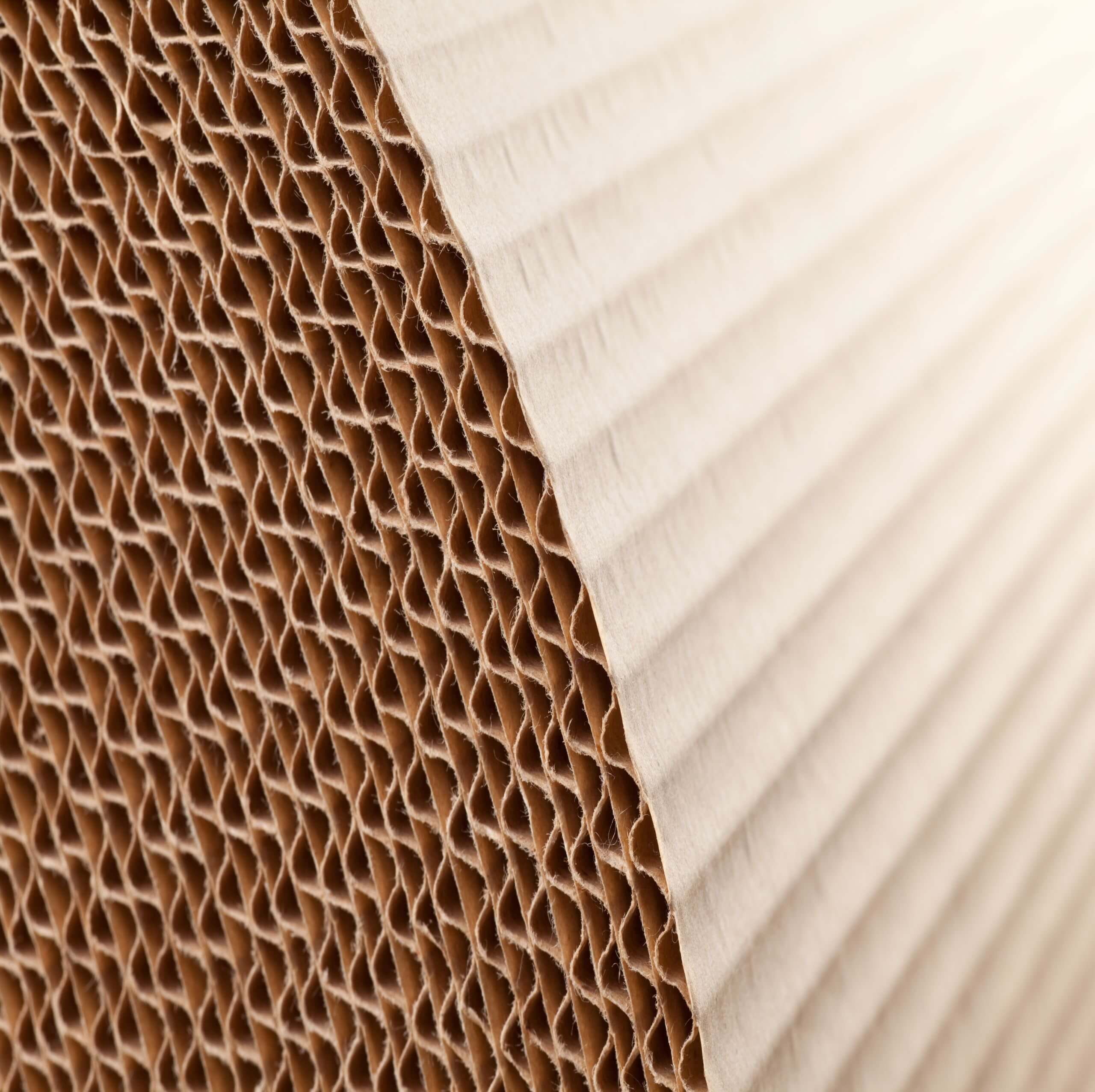 A close up image of our Corrugated Kraft Paper.