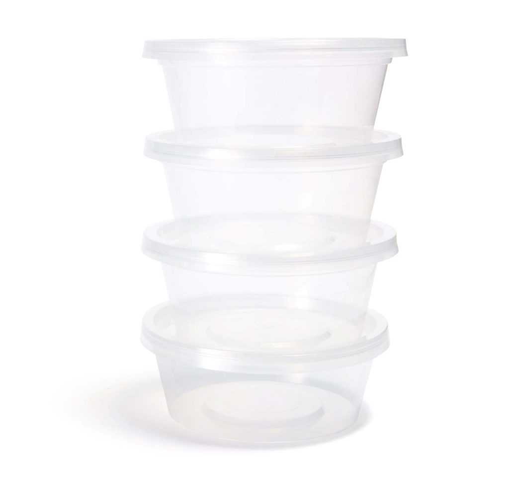 An image of our Plastic Sauce and Fruit Pots.