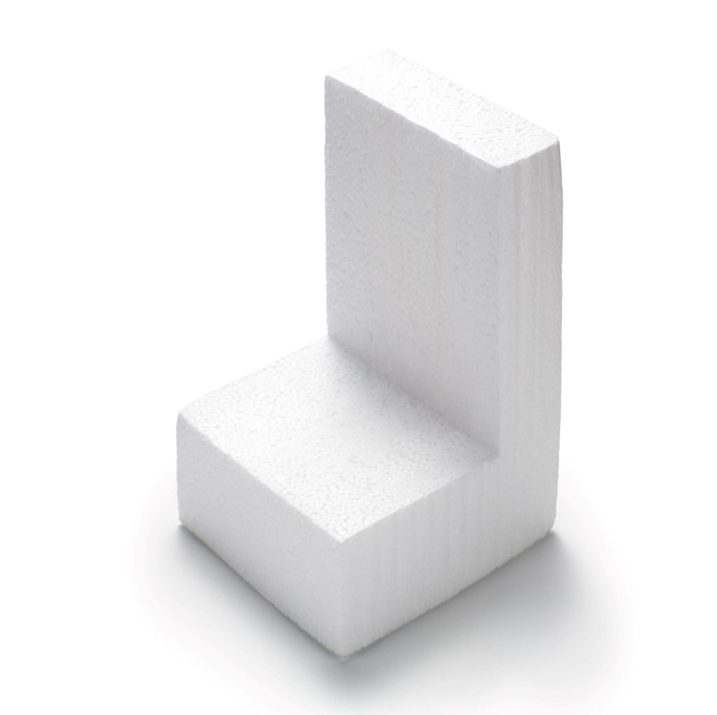 An image of a singular Polystyrene Corner and Edge Protector.