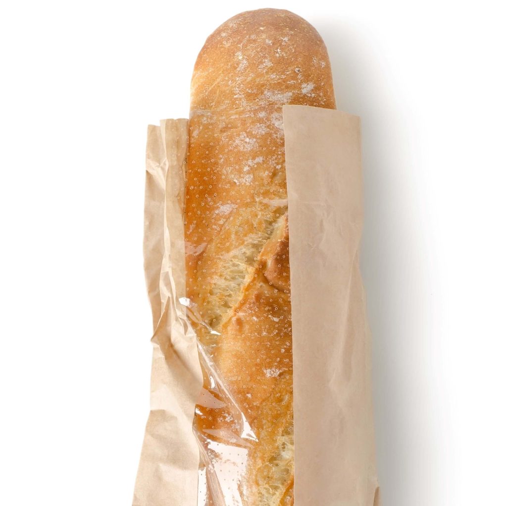 A close up image of our Film Fronted Paper Bags.