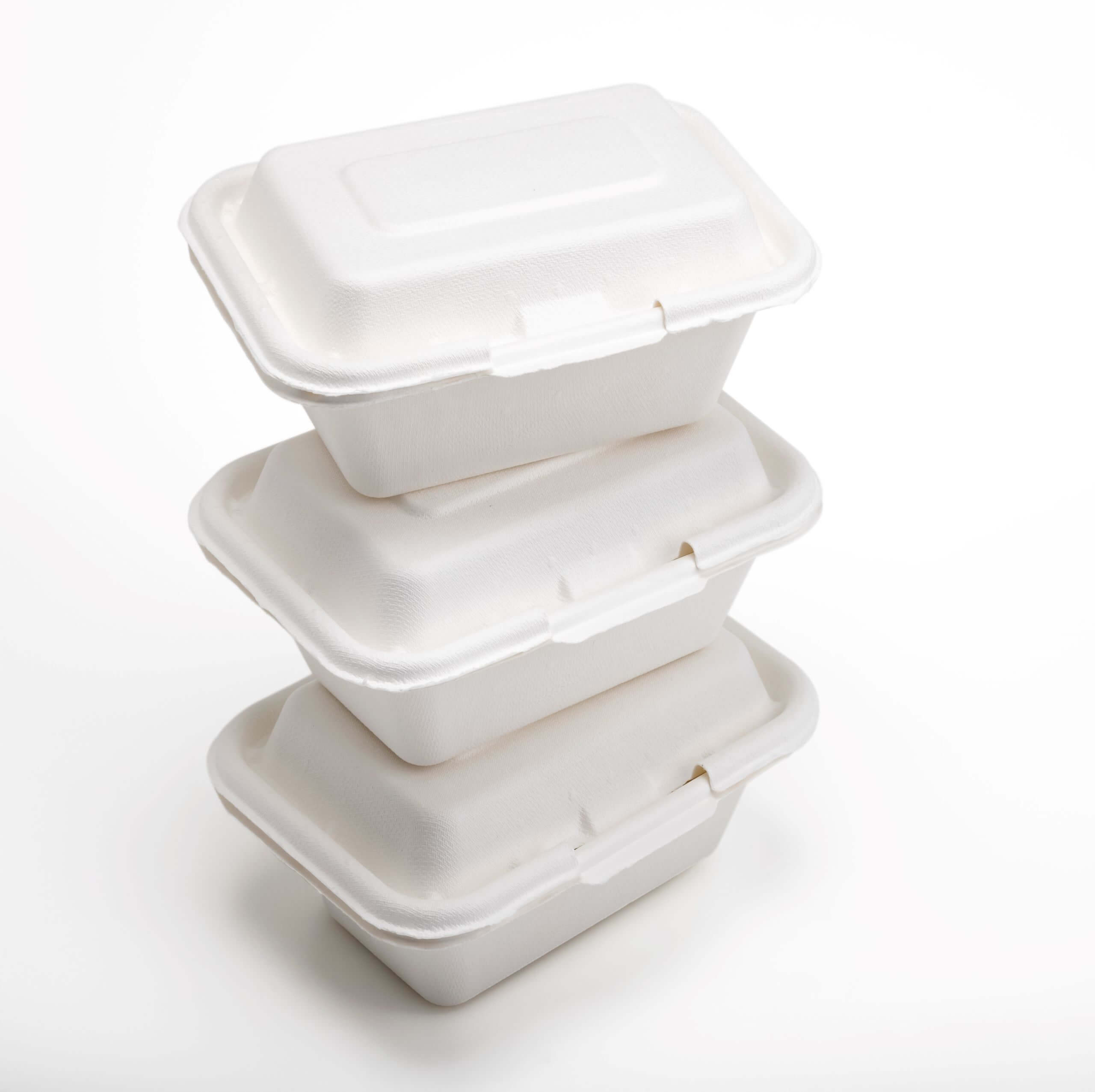 An image of our Kraft and Bagasse Containers.