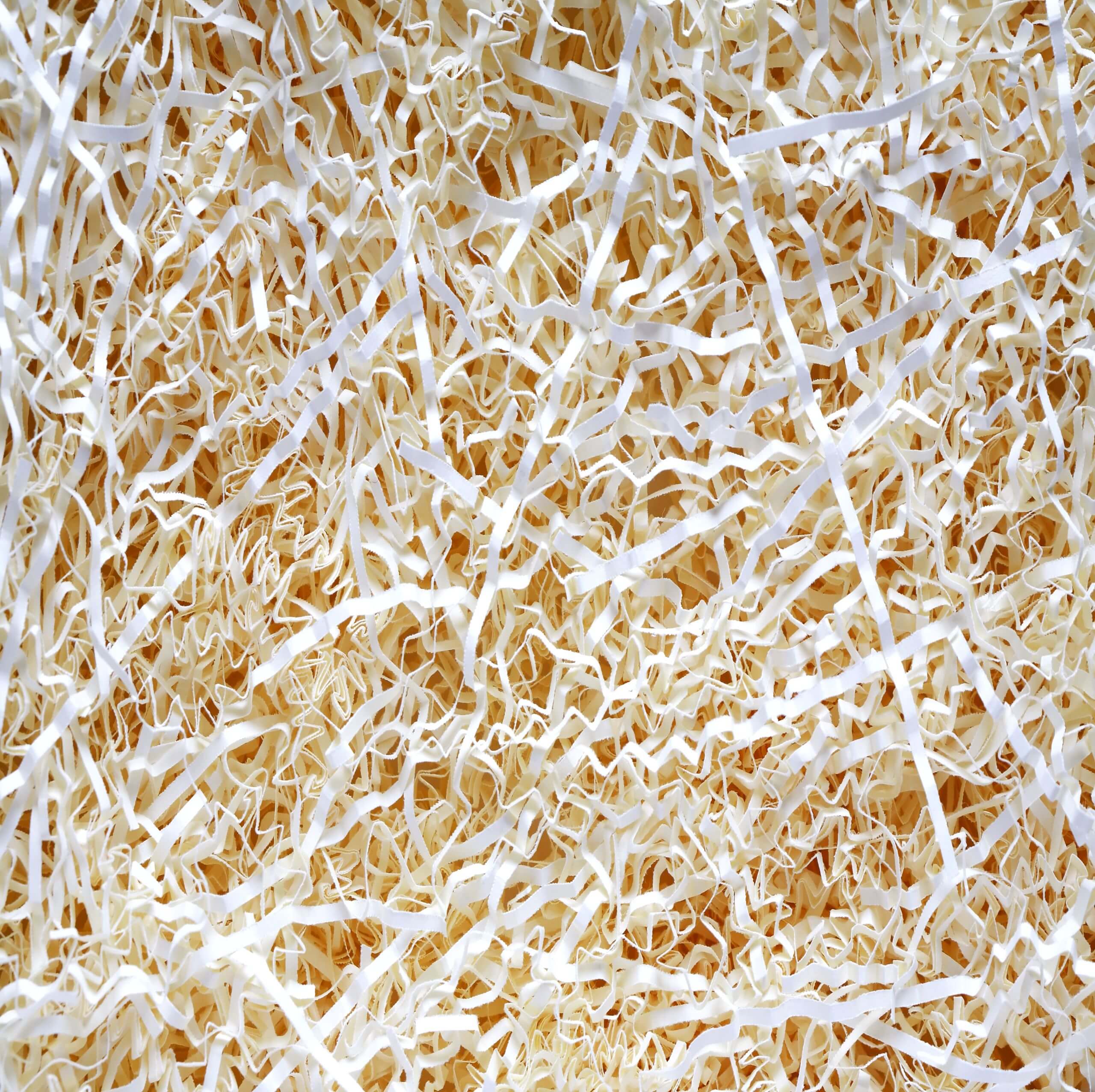 A close up image of Woodwool Loose Fill.