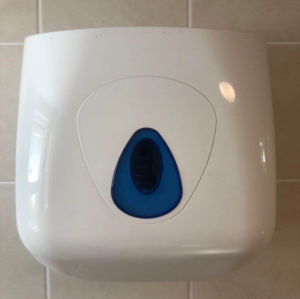 An image of a single Public Bathroom Dispenser.
