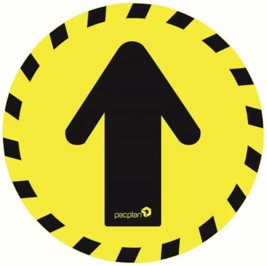 An image showing one of our Safety Floor Stickers.